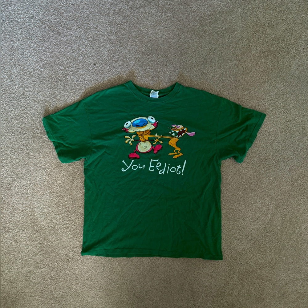 Green Ren & Stimpy Tee